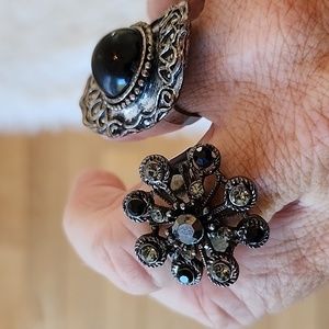 Silver & Black Rings (2)